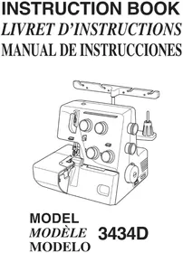 Notice JANOME 3434D Machine à coudre