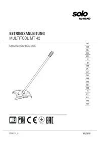 Notice SOLO BCA 4235 Outils multifonctions