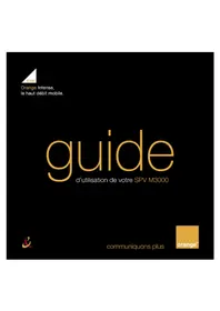 Notice ORANGE SPV M3000 Téléphone mobile