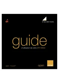 Notice ORANGE SPV M650 Téléphone mobile
