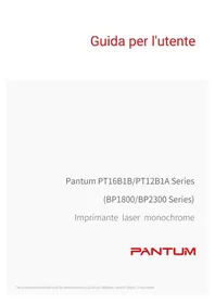 Notice PANTUM BP2300NW Imprimante