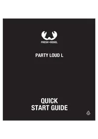 Notice Fresh 'n Rebel PARTY LOUD L Haut-parleur