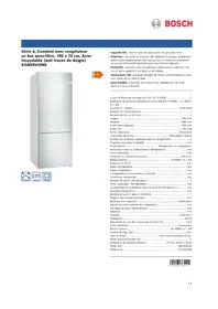 Notice BOSCH KGN55VI2M9 Réfrigérateur