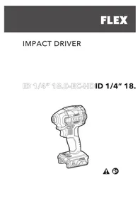 Notice Flex ID 1/4" 18.0-EC HD Perceuse