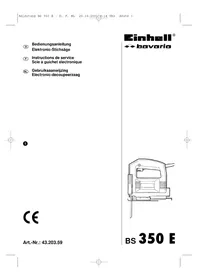 Notice Bavaria by Einhell BS 350 E Scie
