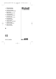 Notice Bavaria by Einhell BEH 600 Rabot