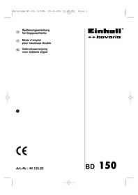 Notice Bavaria by Einhell BD 150 Broyeur