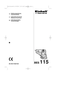 Notice Bavaria by Einhell BES 125 E Ponceuse