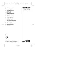 Notice Bavaria by Einhell BKP 200 Pistolet à colle