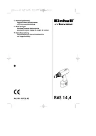Notice Bavaria by Einhell BAS 14.4/1 Perceuse