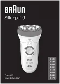 Notice BRAUN SILK-éPIL 9 9-558 Epilateur