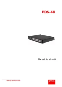 Notice Barco PDS-4K Commutateur