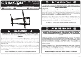 Notice Crimson T55L Support mural