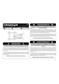 Notice Crimson A70F Support mural