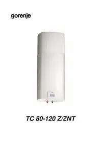 Notice GORENJE TC100ZNT Pompe à chaleur