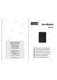 Notice August MR250 Recepteur
