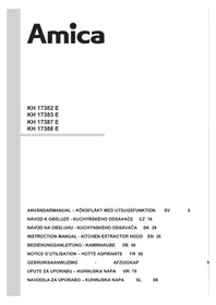 Notice AMICA KH 17387 E Hotte