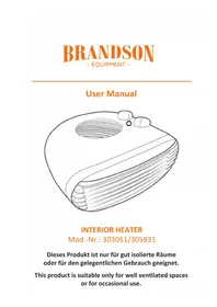 Notice Brandson 303051 Chauffage