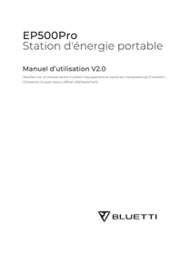 Notice BLUETTI EP500PRO Générateur