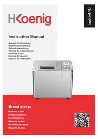 Notice H.KOENIG BAKE440 Machine à pain