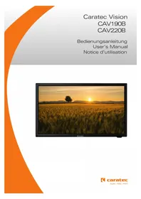 Notice Caratec VISION CAV220B Téléviseur