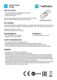 Notice Natec STORK Souris