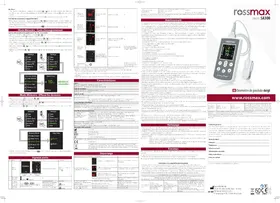 Notice Rossmax SA300 Cardiofréquencemètre