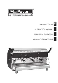Notice LA PAVONI GENIALE SEMI-AUTOMATIC 2 GROUPS Machine à café