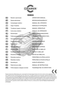 Notice Cramer RM800 Tondeuse robotique