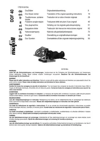 Notice Mafell DDF40 Non catégorisé