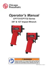 Notice Chicago Pneumatic CP7732 Visseuse