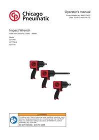 Notice Chicago Pneumatic CP7769 Visseuse
