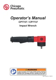 Notice Chicago Pneumatic CP7737 Visseuse