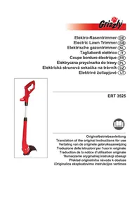 Notice Grizzly ERT 3525 Coupe-herbe