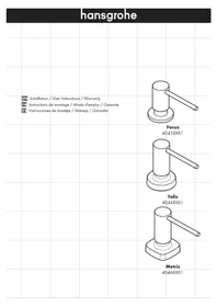 Notice Hansgrohe TALIS 40448671 Distributeur de savon