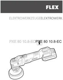 Notice Flex PXE 80 10.8-EC Polisseuse