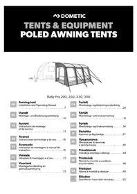 Notice DOMETIC RALLY PRO 200 Tente