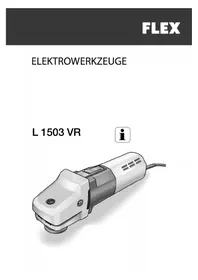 Notice Flex L 1503 VR Polisseuse
