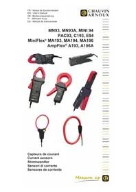 Notice CHAUVIN ARNOUX MN93A Appareil photo