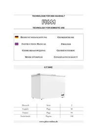 Notice PKM GT300E Congélateur