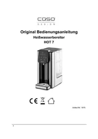 Notice CASO HOT 7 Distributeur d'eau