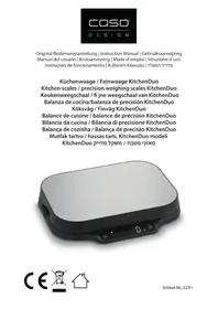 Notice CASO KITCHENDUO Balances de cuisine