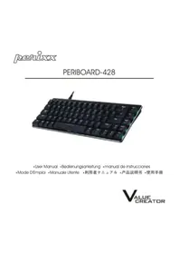 Notice Perixx PERIBOARD-428 Clavier