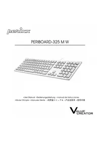 Notice Perixx PERIBOARD-325 Clavier