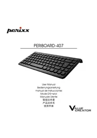 Notice Perixx PERIBOARD-407 Clavier