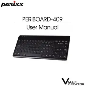 Notice Perixx PERIBOARD-609 Clavier