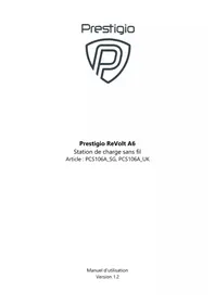 Notice PRESTIGIO REVOLT A6 Chargeur de batterie