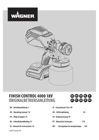 Notice WAGNER FINISHCONTROL 4000 Jet de peinture