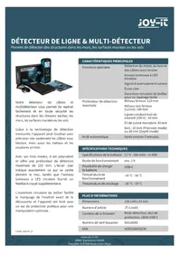 Notice Joy-It JT-LINE01 équipements de mesure