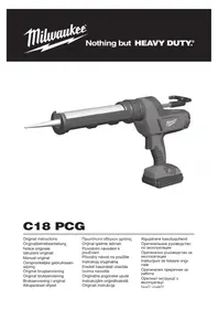 Notice MILWAUKEE C18 PCG Pistolet à colle
